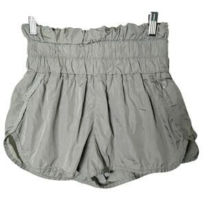 FP Movement Womens Way Home Green High Rise Athletic Running Shorts Women Size S